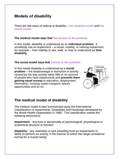 the four models disability pdf.